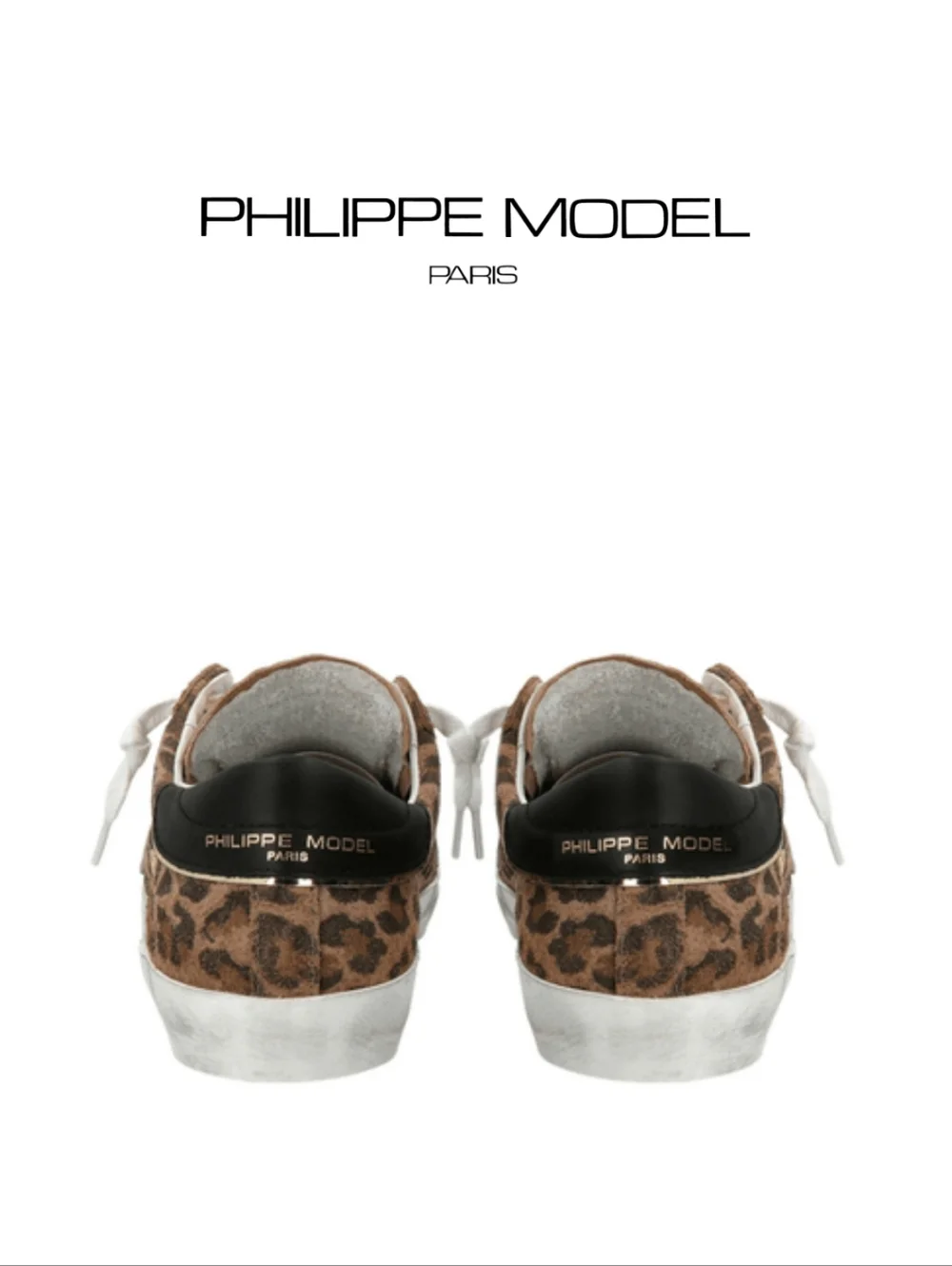 Philippe Model - Women Prsx Sneakers - Animalier Leo - Beige - Size 8 US - Picture 4 of 8